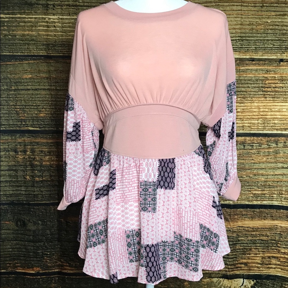 Boho Top w Ballon Sleeves